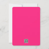 Fuchsia Florals Thank You Card サンキューカード (裏面)