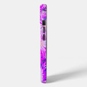 Fuchsia Flowers On Blue Case-Mate iPhoneケース (裏面 / 左)