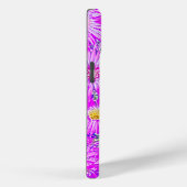 Fuchsia Flowers On Blue Case-Mate iPhoneケース (裏面 / 右)