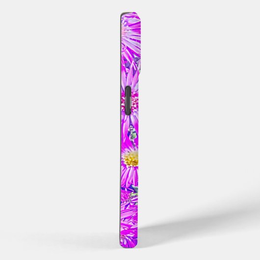 Fuchsia Flowers On Blue Case-Mate iPhoneケース (裏面 / 右)