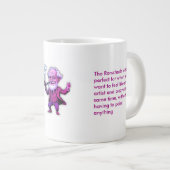 Fuchsia Freud Psychology Rorschach Test Quote for ジャンボコーヒーマグカップ (正面右)