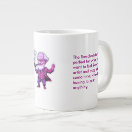 Fuchsia Freud Psychology Rorschach Test Quote for  ジャンボコーヒーマグカップ