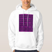 Fuchsia Geotech: A Vibrant Abstract Geometric Text パーカ (正面)
