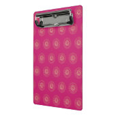 Fuchsia | Golden Zinnia Flower Medallions ミニクリップボード (アングル2)