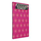 Fuchsia | Golden Zinnia Flower Medallions ミニクリップボード (アングル)