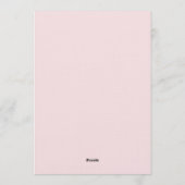 Fuchsia Lush Floral Whimsy Wedding 招待状 (裏面)