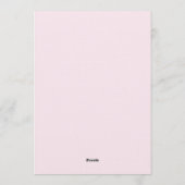 Fuchsia & Orange Painterly Bloom Wedding 招待状 (裏面)