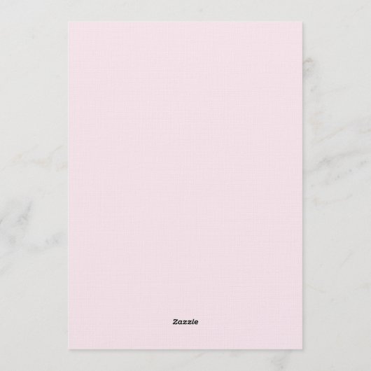 Fuchsia & Orange Painterly Bloom Wedding 招待状 (裏面)