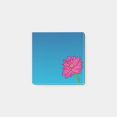 Fuchsia Pink Flower Square Notes ポストイット (正面)