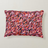 Fuchsia pink, orange, black and white camo  アクセントクッション (裏面)