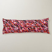 Fuchsia pink, orange, black and white camo  ボディピロー (裏面)