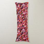 Fuchsia pink, orange, black and white camo  ボディピロー (正面縦)