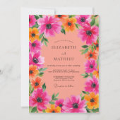 Fuchsia Spirited Summer Wedding 招待状 (正面)