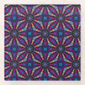 Fuchsia Stargazer  ガラスコースター (正面)