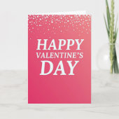 Fuchsia Valentine Glitter Texture Card カード (正面)