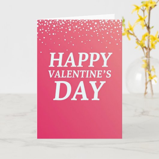 Fuchsia Valentine Glitter Texture Card カード (黄色い花)