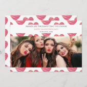 Fucshia Heart Best Friends Photo Happy Galentine's (正面/裏面)