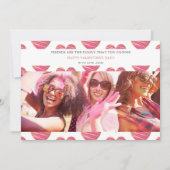 Fucshia Heart Best Friends Photo Happy Valentine's (正面)