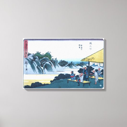 Fudesute山の日本語Ukiyo-e キャンバスプリント (正面)