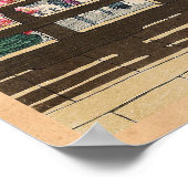 Fudô Temple in Meguro, Tokyo Hasui Kawase art ポスター (角)