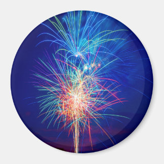 Fuegos artificiales a la puesta de sol マグネット