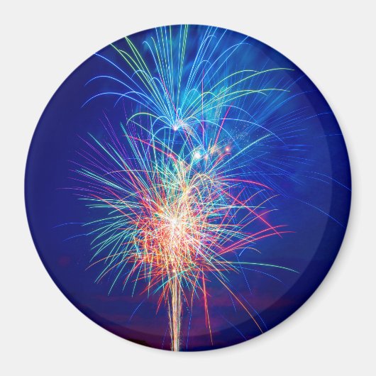 Fuegos artificiales a la puesta de sol マグネット (正面)