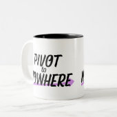 Fuel for the Pivot | Ceramic ツートーンマグカップ (正面左)