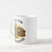 Fuel for Wanderers Retro Gas Pump Art コーヒーマグカップ (正面左)