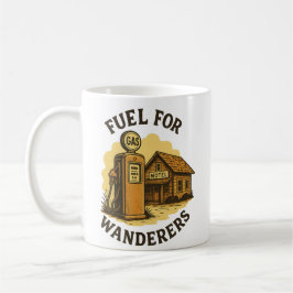 Fuel for Wanderers Retro Gas Pump Art コーヒーマグカップ