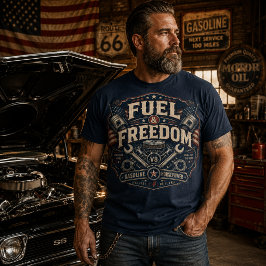 Fuel & Freedom | ビンテージガレージカルチャーアメリカナ Tシャツ