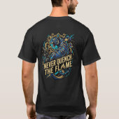 Fuel The Fire Defy The Odds Tiger Never Quench The Tシャツ (裏面)