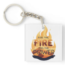 Fuel the Fire Feel the Power Motivational Tee