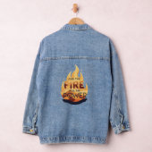 Fuel the Fire Feel the Power Motivational Tee デニムジャケット (ハンガー)