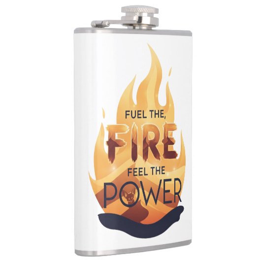 Fuel the Fire Feel the Power Motivational Tee フラスク (右)