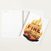 Fuel the Fire Feel the Power Motivational Tee プランナー手帳 (ディスプレー)