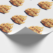 Fuel the Fire Feel the Power Motivational Tee ラッピングペーパー (角)