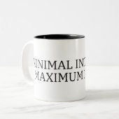 Fuel the Impact | Minimal Interface High-Contrast ツートーンマグカップ (正面左)