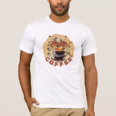 Fuel Your Day – コーヒーパワーのTシャツ Tシャツ (正面)