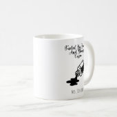 Fueled By Books And Strong Coffee Reader Life コーヒーマグカップ (正面右)