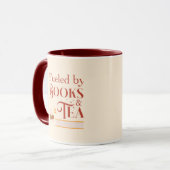 Fueled by books and Tea マグカップ (正面左)