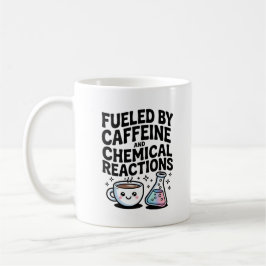 Fueled by Caffeine and Chemical Reactions Kawaii コーヒーマグカップ