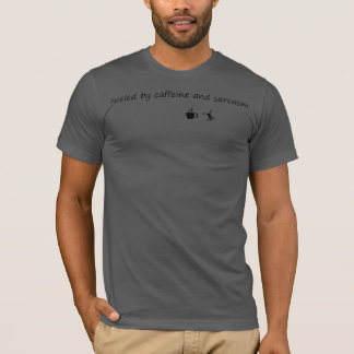 Fueled by Caffeine and Iimm - おもしろい Coffee Quot Tシャツ