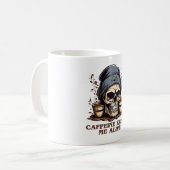 Fueled by Caffeine-Caffeine Keeps Me Alive コーヒーマグカップ (正面左)