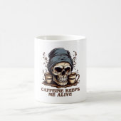 Fueled by Caffeine-Caffeine Keeps Me Alive コーヒーマグカップ (中央)