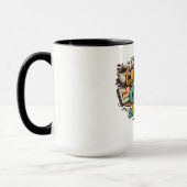 Fueled by Caffeine & Chaos Funny Coffee Mug マグカップ (左)