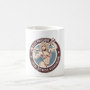Fueled by Coffee & Ages -フィットネス恋人のマグカップ コーヒーマグカップ