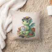 Fueled by Coffee Dad Jokes & Love Throw Pillow クッション (ブランケット)