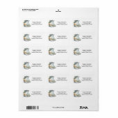 Fueled by Coffee & Fiction Address Labels ラベル (フルシート)