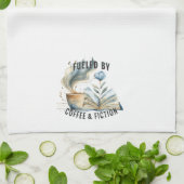 Fueled by Coffee & Fiction Kitchen Towel キッチンタオル (折り畳み)