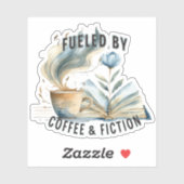 Fueled by Coffee & Fiction Vinyl Sticker シール (シート)